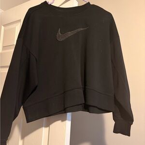 Nike Women's Black Logo Sweatshirt